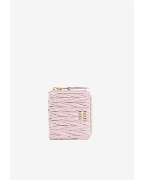 miu miu wallet matelasse